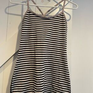 Striped Black and White Tank Top